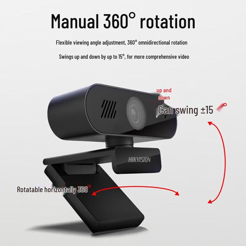 HIKVISION 2K USB Webcam with Autofocus and Mic