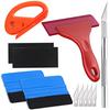 KILIGEN Carbon Sheet, Car Film, Cutting Sheet, Seal Installation, Scraper, Sticker, Application Aid Tool, All-Purpose 7-Piece Set