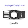 LHD RHD Car Headlight Lamp Rotary Button Foglight Switch Cover Panel For BMW 5 5GT 6 7 X3 X4 Series F10 F11 F07 F06 F01 F25 F26