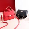 Square Handbag Solid Color Purse High Quality Shoulder Bag Women's