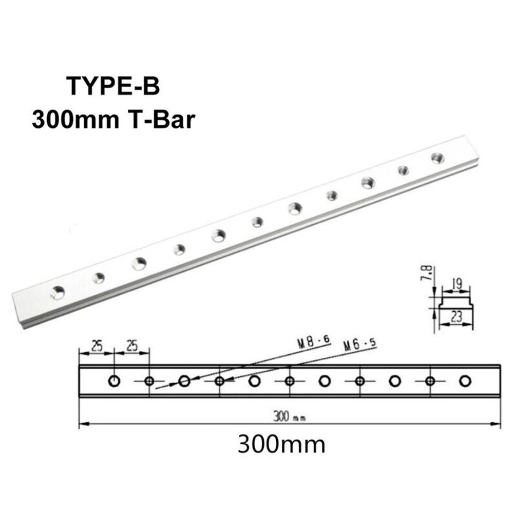 2 шт. 100 мм-450 мм Т-образный паз из алюминиевого сплава, подходит для деревообрабатывающего стола, циркулярной пилы, сверлильного стола, торцовочной пилы, фрезерного стола