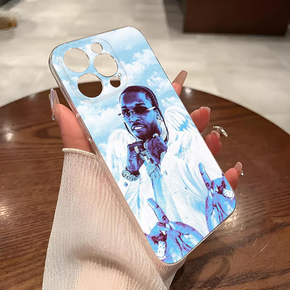 POP SMOKE Famous Rapper Phone Case for iphone 14Pro 15 11 12 16 Pro Max Mini 8 Plus X XR XS SE2020 Transparent Cover