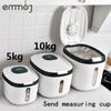 Kitchen Container 5KG 10KG Bucket Nano Insect-Proof Moisture-Proof Rice Box Grain Sealed Jar Home Storage Pet Dog Food Store Box
