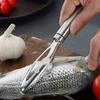Stainless Descaler Fish Scaler Fish Cleaning Olive Shape Design Integrated Construction Scale-discharge Opening