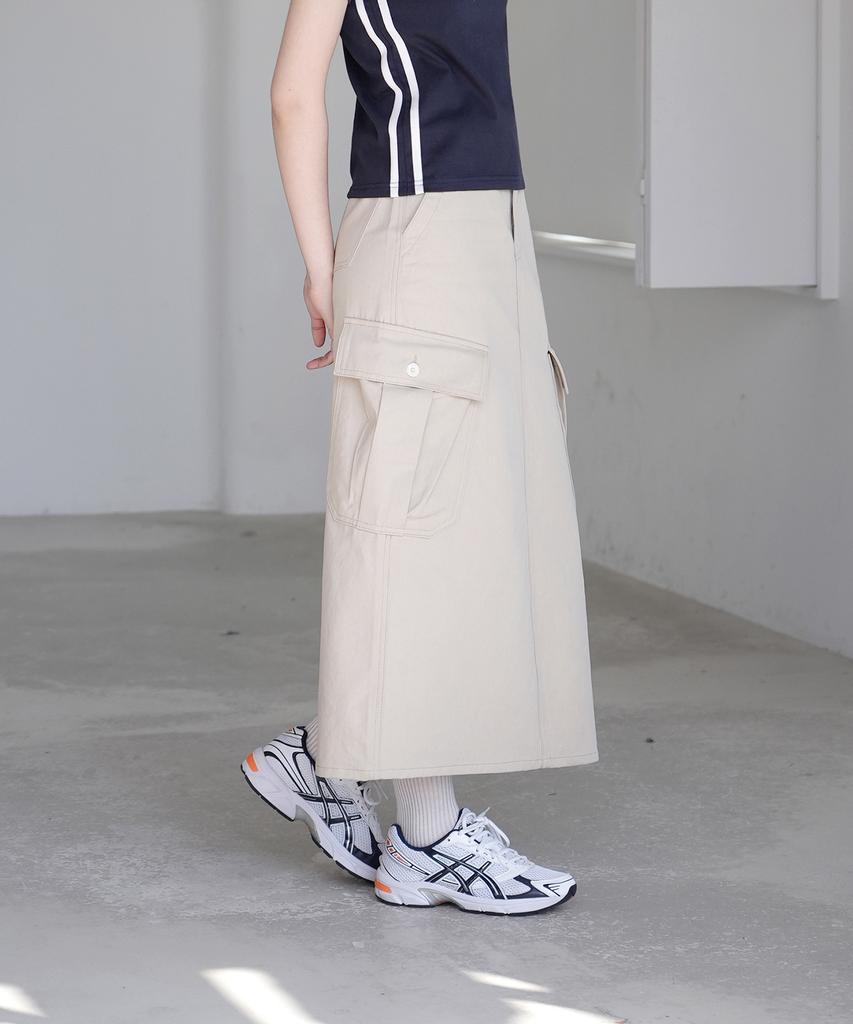 War For Woman W1097 Cargo Long Skirt (2 Colors)