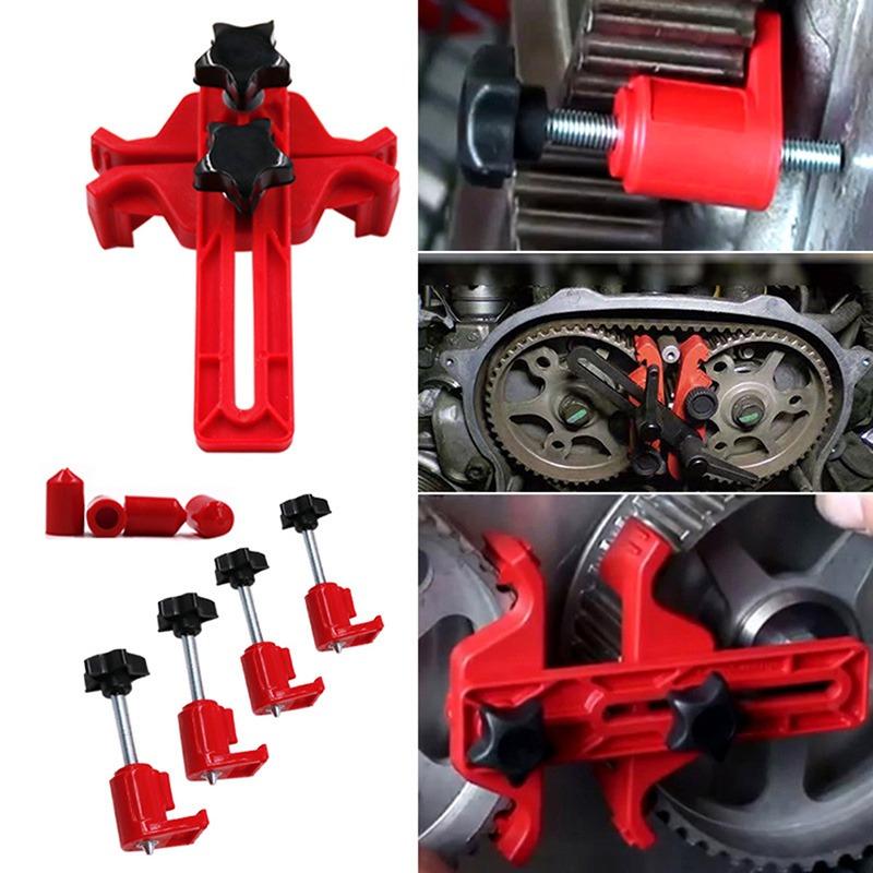 1Set Automotive Cam Lock Tool Universal Axle Locking Retainer Engine Belt Timing Retainer Clamp Auto Repair Tool Set Auto Parts