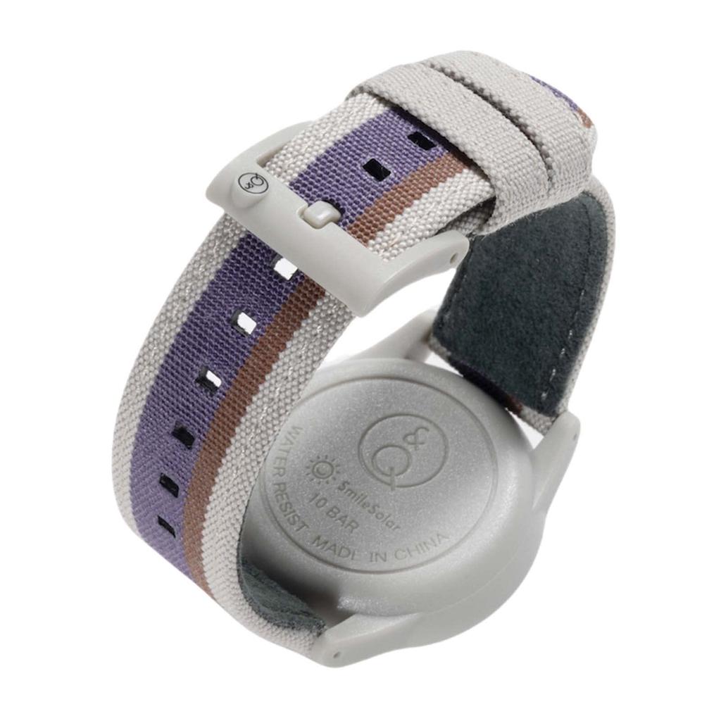 SmileSolar Smile Analog Waterproof Watch Purple Q&Q (Q&Q Solar) Solar-Powered R01A-002JK Women's