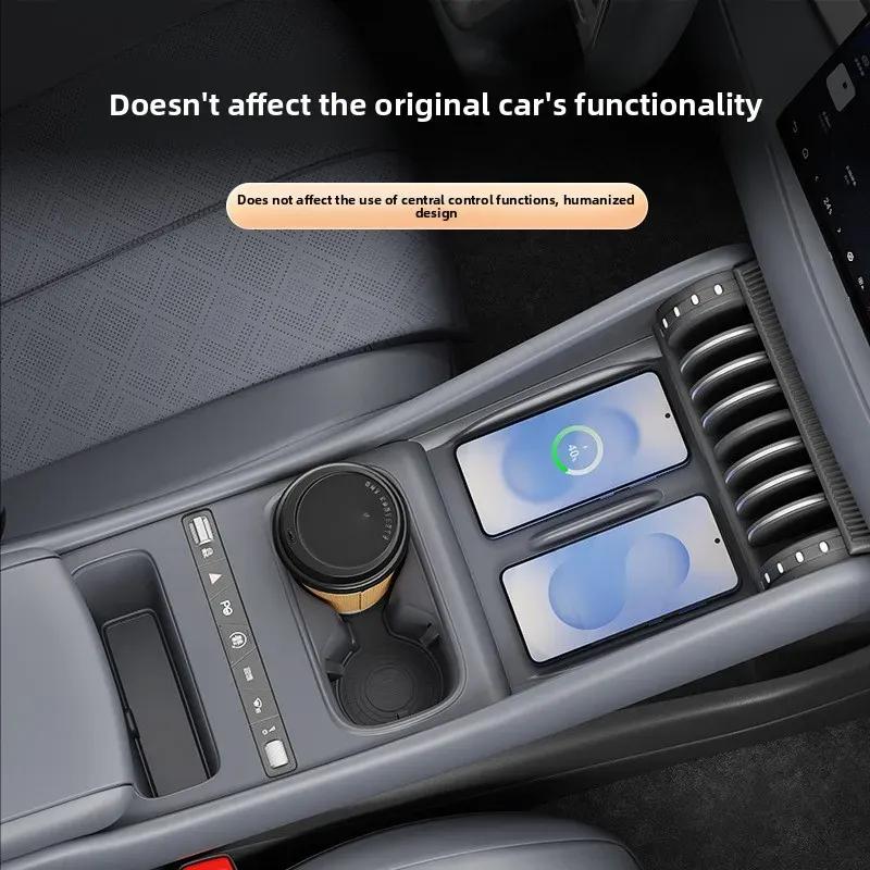 Wireless Charging Pad Silicone Pad Cup Holder Waterproof Car Decoration Automobile Interior Mouldings for BYD ATTO 3 EVO 2026