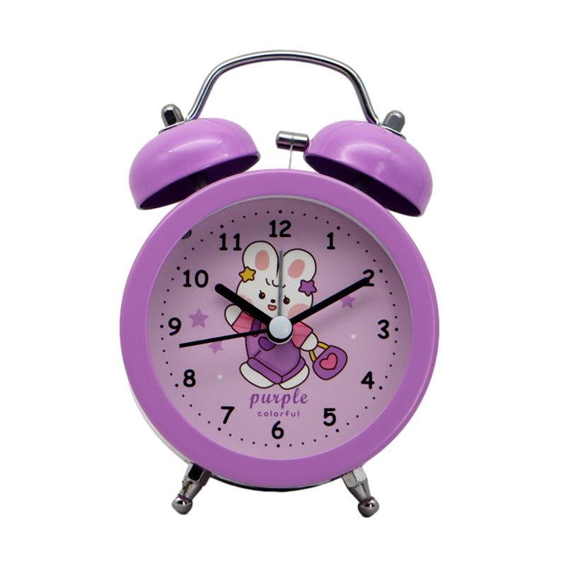 Милый мультяшный будильник с кроликом для детей и девочек, артефакт для пробуждения в студенческом общежитии, простой маленький будильник с громким звуком для пробуждения
