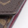 Louis Vuitton Portefeiulle Victorine Tri-fold Wallet M41938 Fuchsia Monogram Fuchsia Wine-red Monogram Canvas Women Used