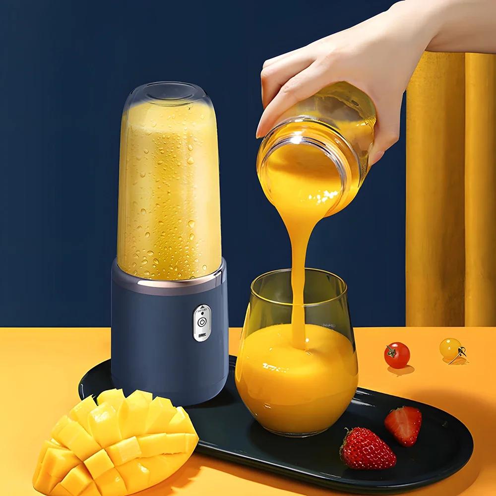 Electric Mini Juicer Rechargeable Multifunctional Portable Juice Extractors Cup Six Blades Delicate Household Outdoor Juicers