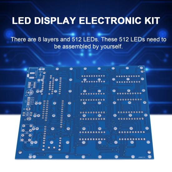 1 комплект электроники 3D8 8x8x8 многоцветный светодиодный дисплей «сделай сам» комплект электронных компонентов электронные аксессуары