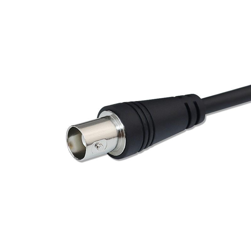 1-Meter BNC Surveillance Coaxial Video Cable with Dual Female Connectors for HD Cameras