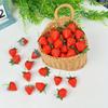 10 шт. Красный Пластиковый Клубничный Фрукт Симуляция ПВХ Модель Клубники Домашний Праздничный Декор Вечеринка DIY Фото Реквизит