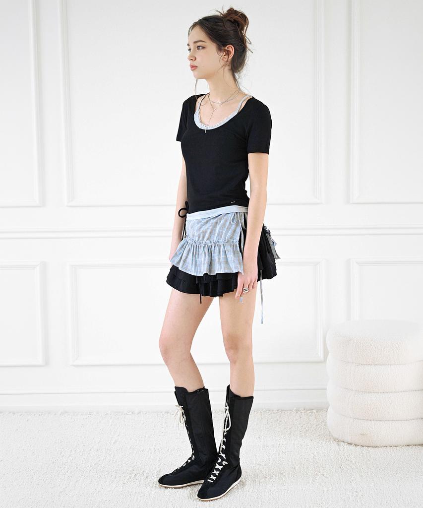 KOOLKITTEN Lace Tank Layered T-Shirt 3 Colors