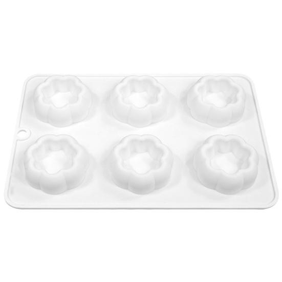 Mousse Cake Mold Food Grade BPA Free Heat-Resistant Dishwasher Safe 6-Cavity DIY Fondant Chocolate Mold
