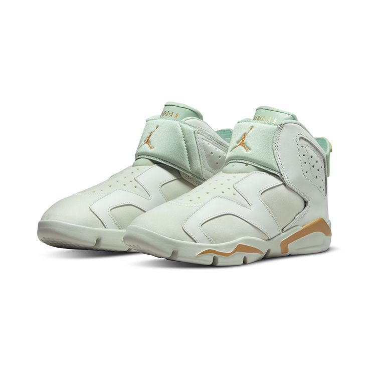 Детские кроссовки Air Jordan 6 Retro Low PS Lunar New Year Green Spruce-Aura Metallic-Gold DN1770-073