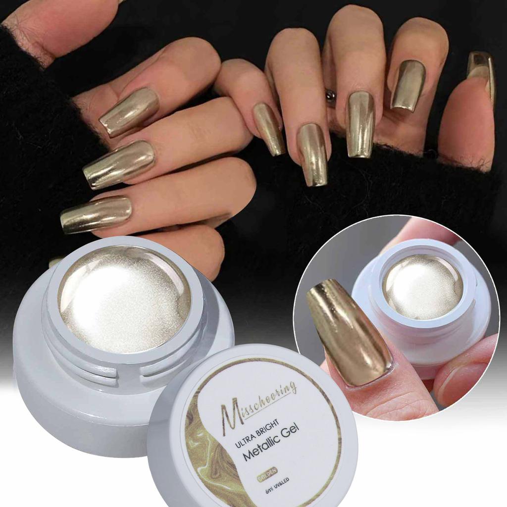 Nail Beauty Mirror Metal Glue Silver Painting Wire Hook Edge Color Painting Phototherapy Nail Oil Glue