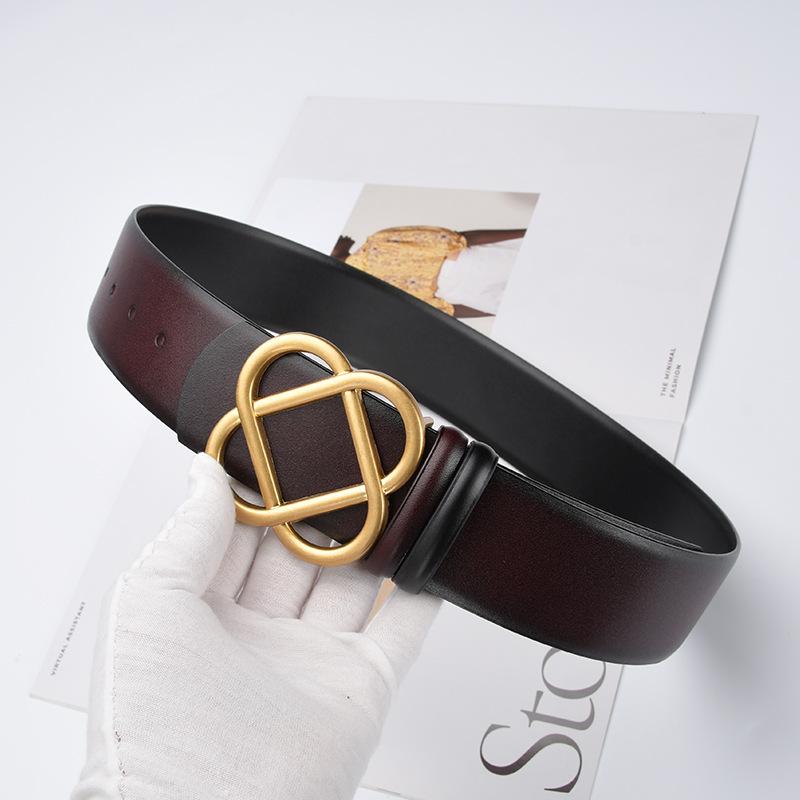 New Fashion 4.8cm Wide Female Genuine Leather Waist Belts Ladies Casual Luxury Metal Buckle Belts Dress Coat Waist Corset Belt