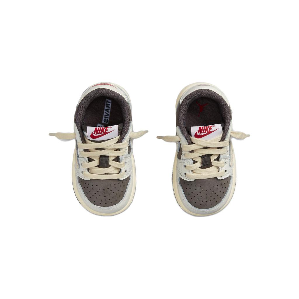 Кроссовки Travis Scott x Air Jordan 1 Retro Low OG TD Reverse Mocha Baby Brown Sail University-Red DO5441-162