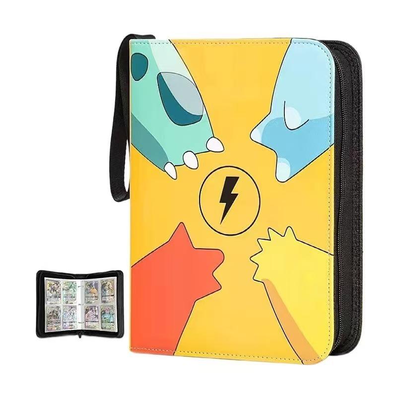 Pokémon Card Collection Book: 4-Grid & 9-Grid PU Game Album