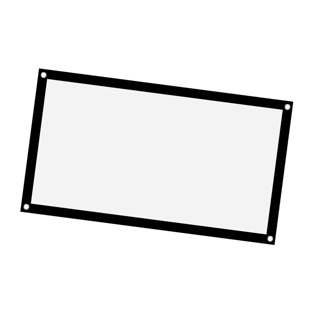 Soft Portable Projector Screen White Projection Screen Washable Projector Curtain Home Theater