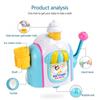 Kids Bath Toys Foam Ice Cream Maker Bath Toys Fun Ice Cream Cones Foam Bathtub Toys Easy To Use