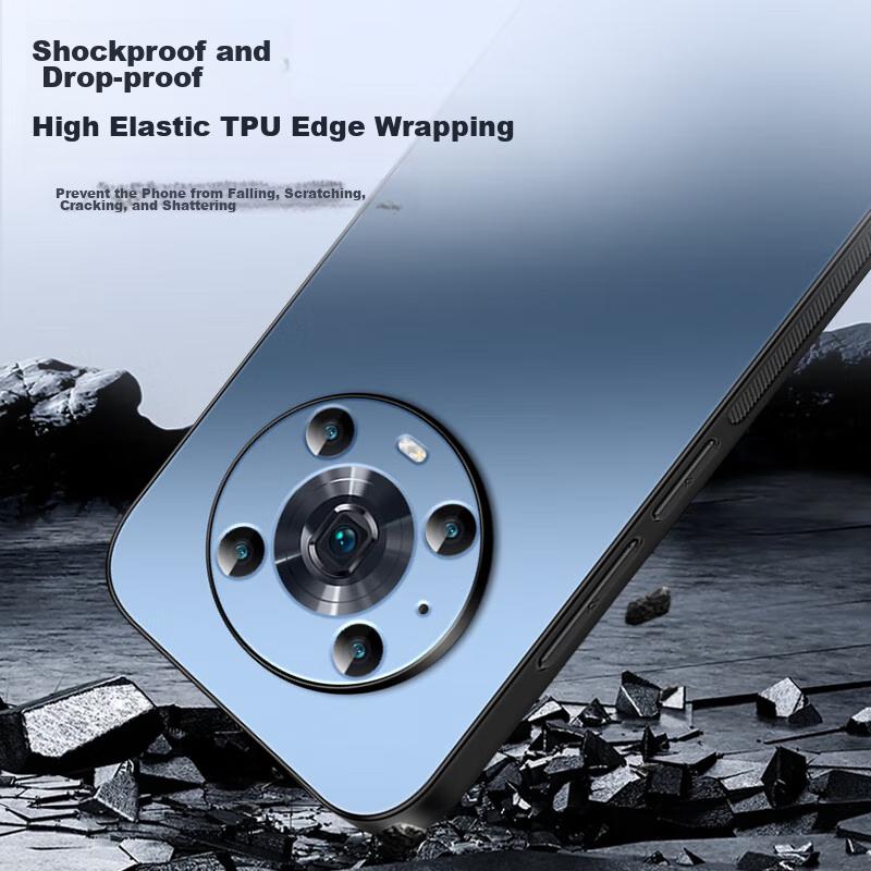 Honor Magic4 Pro Phone Case, Huawei Magic4 Pro Protective Cover, AG Frosted Full Coverage, Real Machine Feel, Simple Luxury Anti-Drop,n, Sapphire Blue