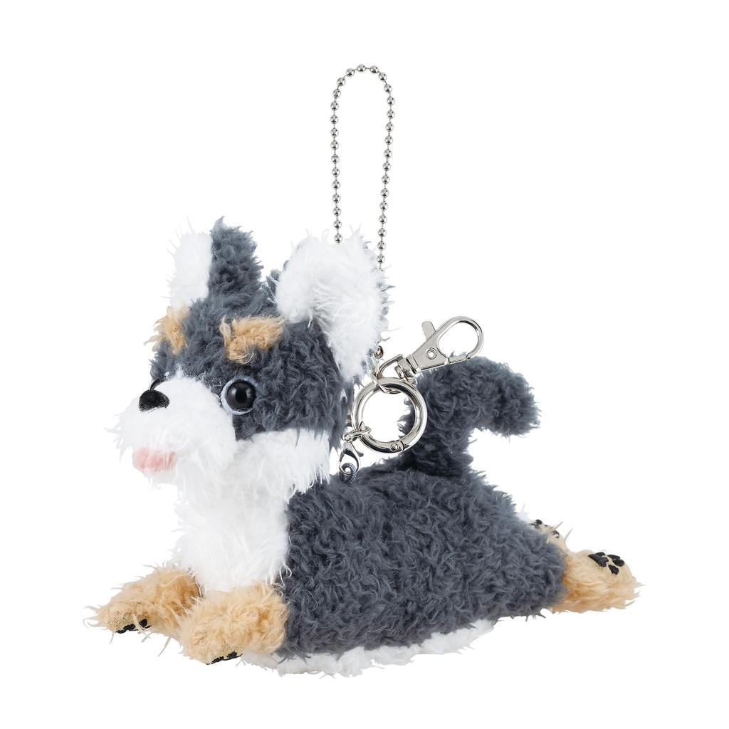 Bag Flappy Chihuahua Cute [Rib Heart] Charm, (Total Length Approx. 15.5cm), Keychain, Dog, 37251-73