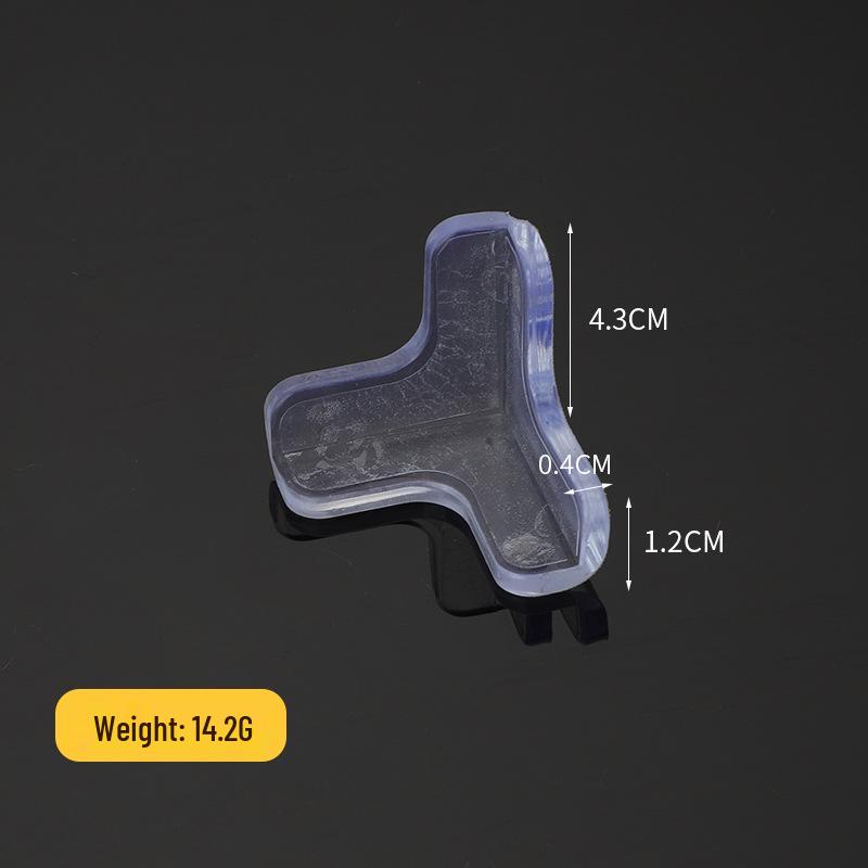 Transparent Children's Table Corner Protector - Thickened, Right Angle, Soft Anti-Collision Cover for Household Safety