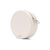 Off-White Diagonal Stripe Printed Round Zipper Leather Shoulder Crossbody Bag Unisex bags Off-White OWNA110S20LEA0010310
