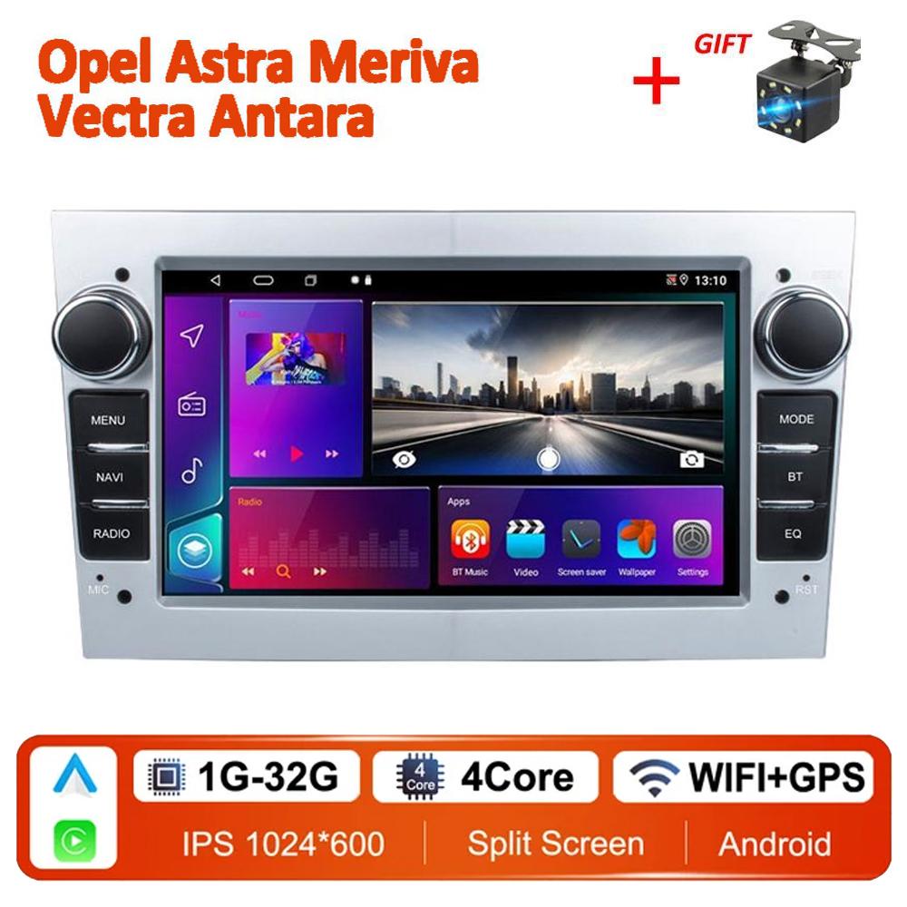 Автомобильный радиоприемник Android Carplay для Opel para Astra Meriva Vectra Antara Zafira Corsa 2 DIN мультимедиа GPS 1 + 32 ГБ