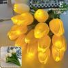 Tulip Lamp LED Night Light Room Decoration Bedhead Ornaments Of Atmosphere Light Lamp Desk Photography E9O5