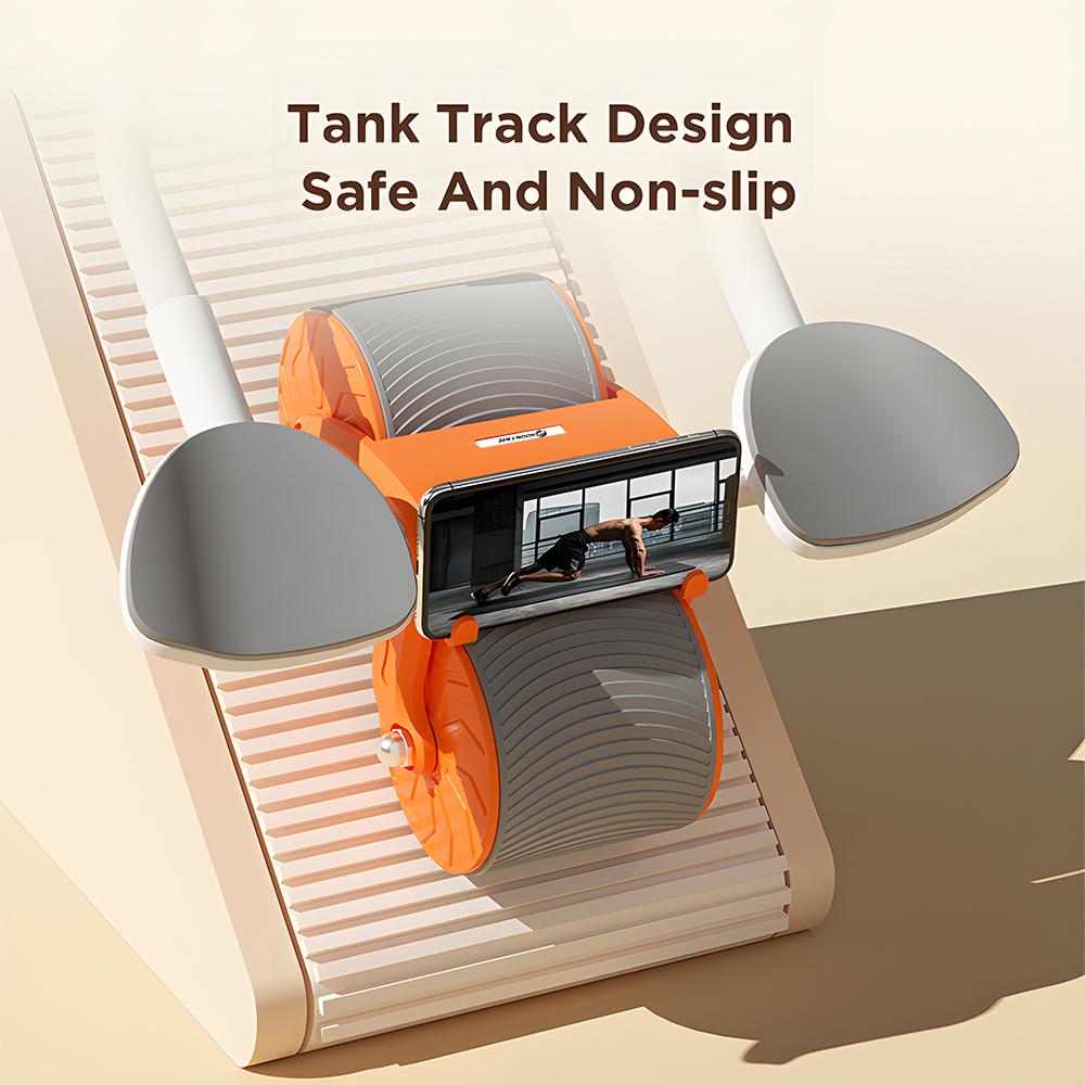 Роликовое колесо для пресса, автоматический отскок с поддержкой локтя, плоское колесо для упражнений, бесшумное колесо для брюшного пресса, оборудование для домашних тренировок