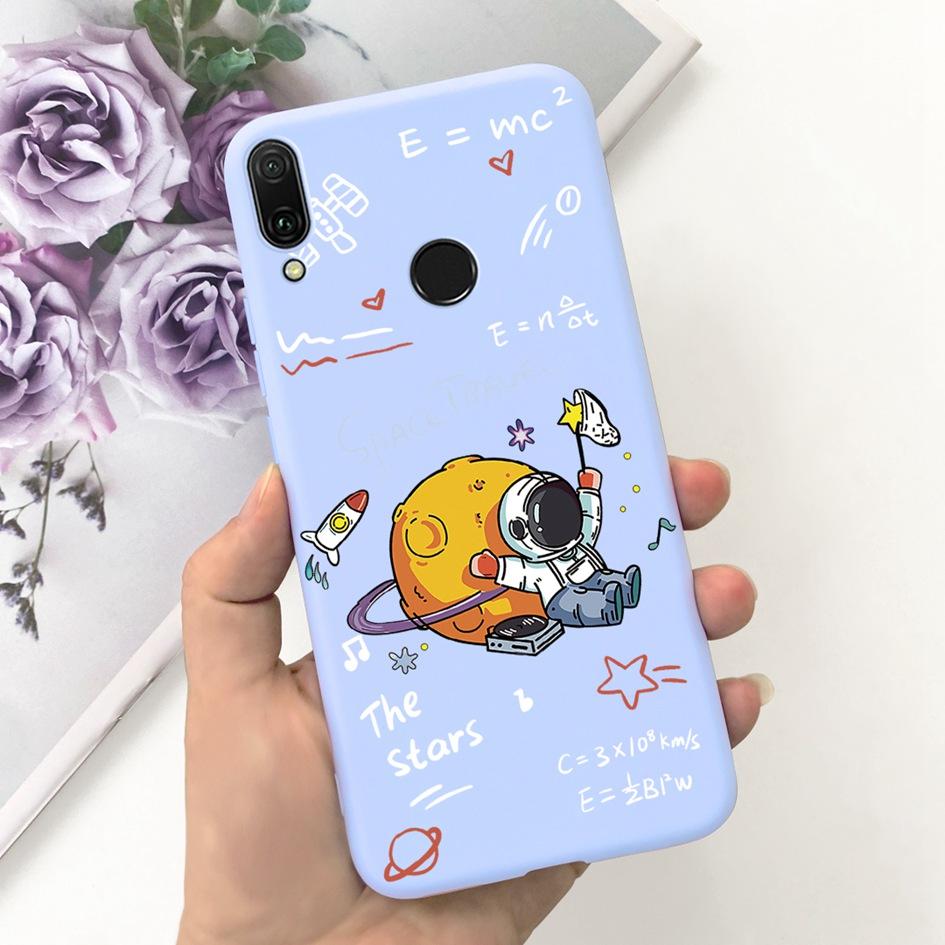 Для Huawei Y9 2019 Чехол JKM-LX2 JKM-LX3 Обложка Милый Кот Сердце Динозавр Capa Мягкий Тонкий Coque Для Huawei Y9 Prime 2019 STK-L21 Чехол