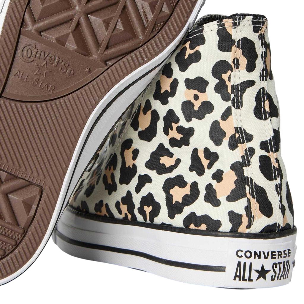Converse Womens/Ladies Classic Hi Leopard Print Flat High Top Trainers