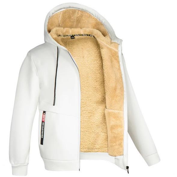 Winter Hooded Sweatshirt for Men - New Style Trendy, Stylish and Versatile Oversized Jacket Autumn/Winter Fleece-Lined Thickened Clothing