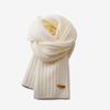 1PC Fashion Knitted Scarf Winter Warm Solid Color Neck Cover Thickening Windproof Vintage Scarf