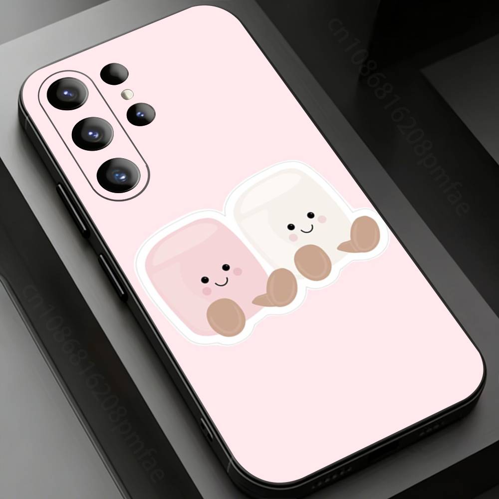 Kawaii Food Character Series Phone Case for Samsung Galaxy S20,23 Ultra S24,22 Plus S25,26,21FE TPU Cover