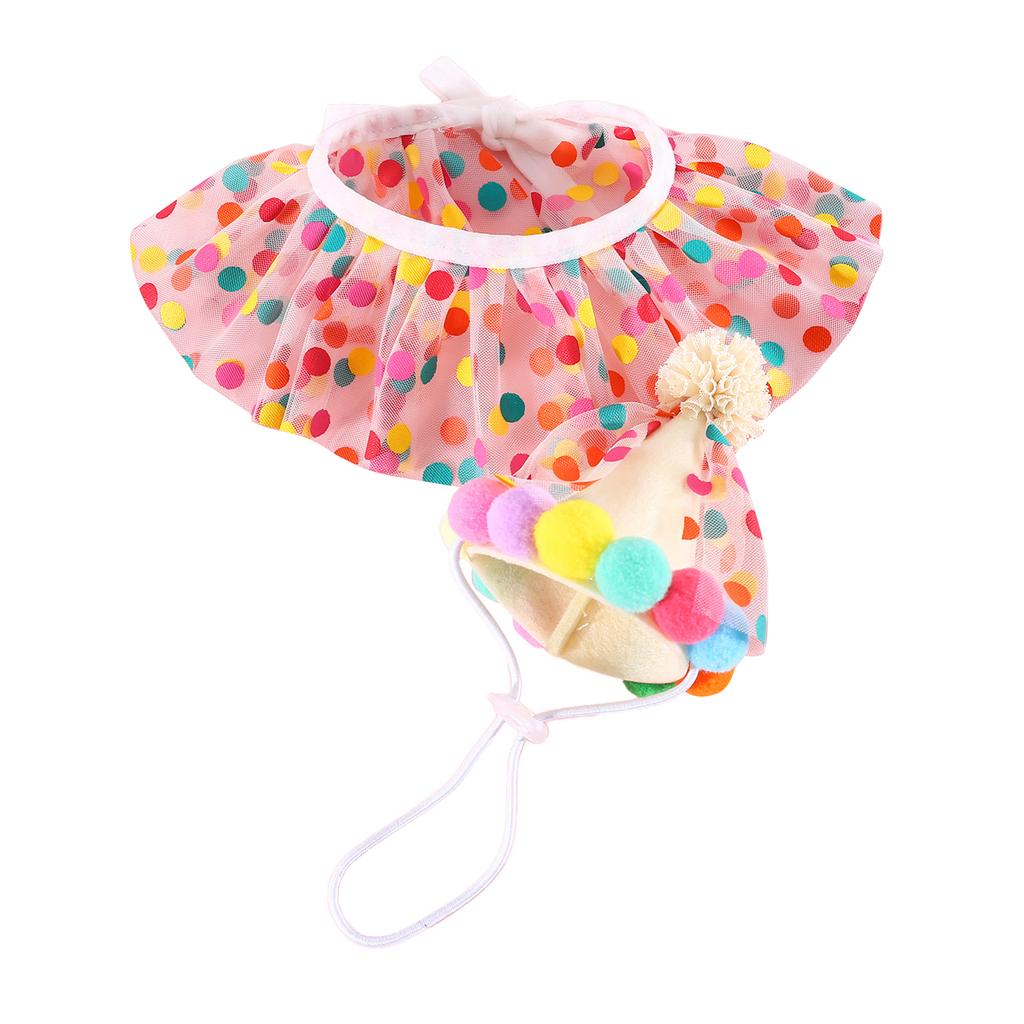 Кошачья шляпа на день рождения, шарф, слюнявчик, костюм для вечеринки для собак, косплей, наряд принцессы для щенка, фестивальные банданы, реквизит для фото