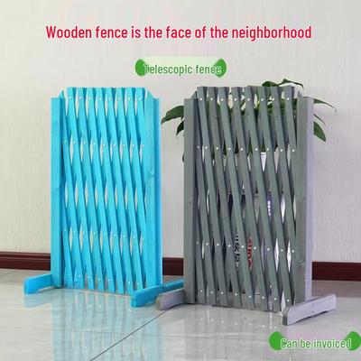 Выдвижной забор для домашних животных и сада из массива дерева для улицы с защитным ограждением от коррозии и подставкой для цветов
