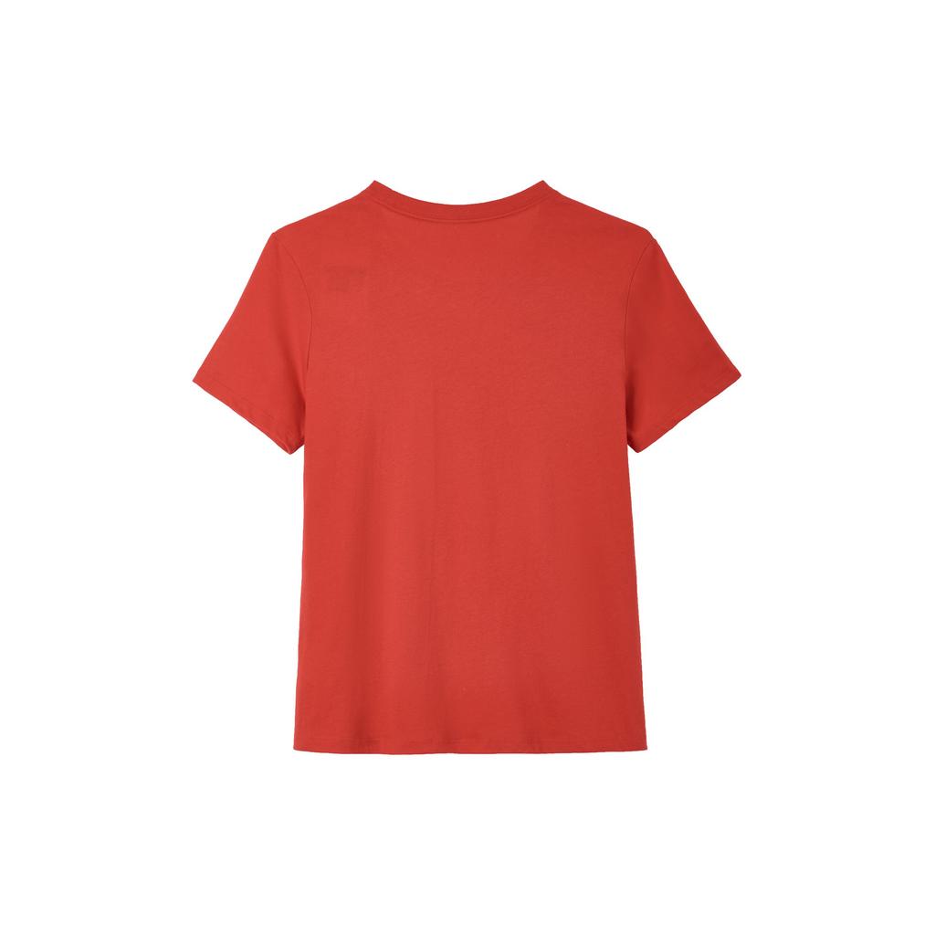 Nike Sportswear Essentials Series Clean Comfortable Skin-Friendly Letter Short Sleeve T-Shirt Women Tops Red DX7907-657