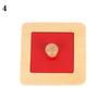 Educational Toy Sensory Tactile Puzzle Board Geometric Shape Matching Toy Knob Panel Pegboard