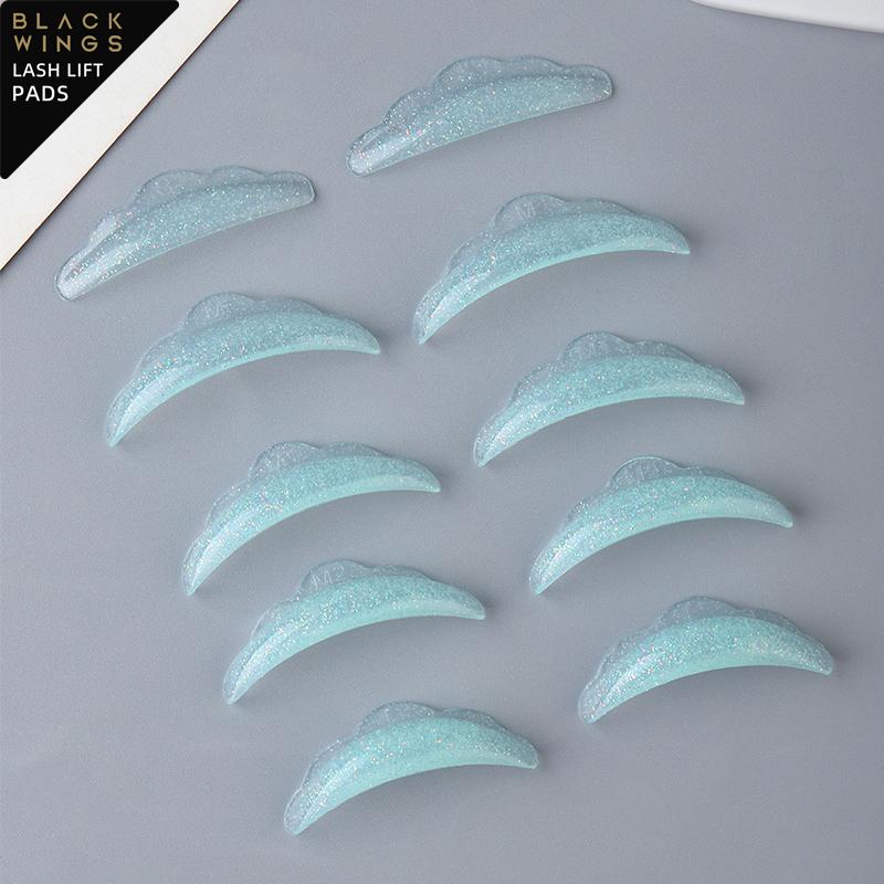 BLACKWINGS 5 пар силиконовых подушечек для завивки ресниц, подушечки для завивки ресниц, с таблицей размеров, гипоаллергенные многоразовые аксессуары
