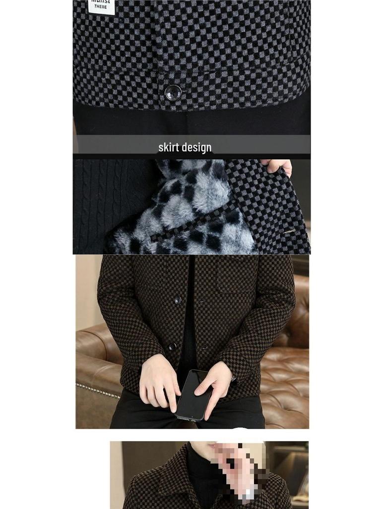 Мужская клетчатая флисовая куртка: Теплая, стильная одежда для зимы и осени