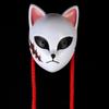 Японский Аниме Демон Лиса Маска Косплей Сабито Макомо Танджиро Утолщенный Пластик Животные Маски Хэллоуин Вечеринка Костюм Реквизит Делюкс