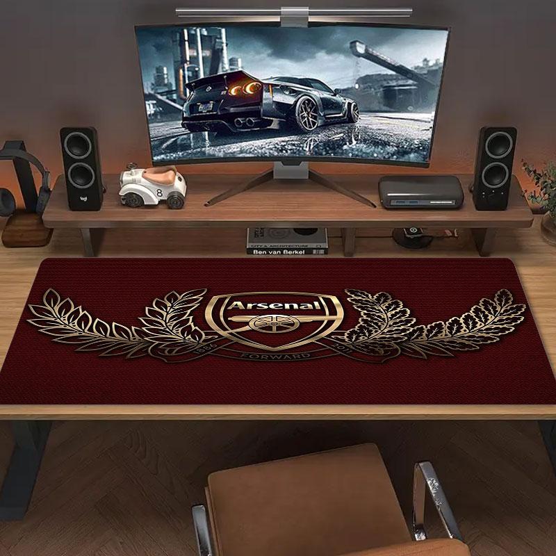 Arsenal F Large Size Mouse Pad Large Gaming Table Cushion Non-slip Laptop Tablet Big Mousepad XXL Mat Mini PC Playmat With Lock edge