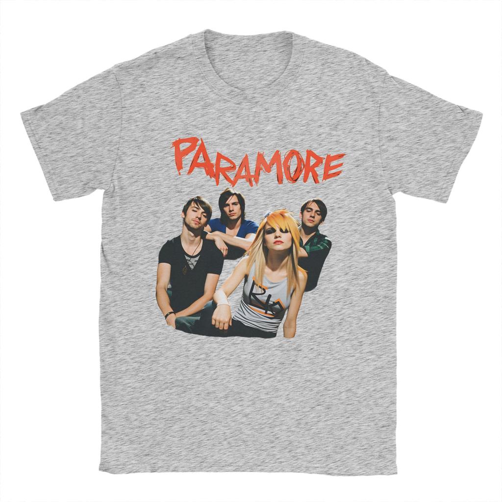 Paramore Band Cotton TShirt For Mens Summer Vintage T Shirts O Neck Leisure Tees Plus Size Cheap Clothes