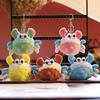 Adorable Cartoon Crab Plush Toy Mini Cute Keychain Soft Stuffed Animal Charm