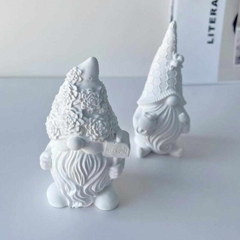 Силиконовая форма, форма для гнома, 3D форма для гнома, эпоксидная форма для гнома, гипсовая форма для мыла, форма для гнома из смолы, рождественские украшения для дома